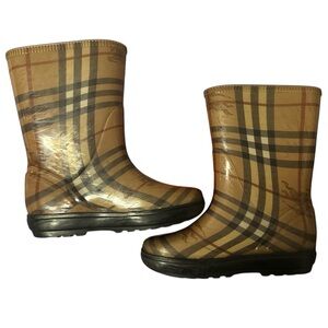 Burberry rain boots